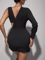 Cut Out Asymmetrical Bodycon Dress