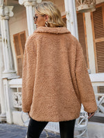 Drop Shoulder Flannel Sweatshirt