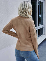Cable Knit Turtleneck Sweater