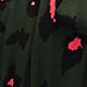 All Over Print Belted Long Sleeve V Neck Flounce High Waist Long Dress
