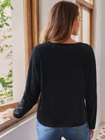 Lace Panel Drop Shoulder Tee