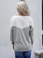 Color Block Drop Shoulder Tee