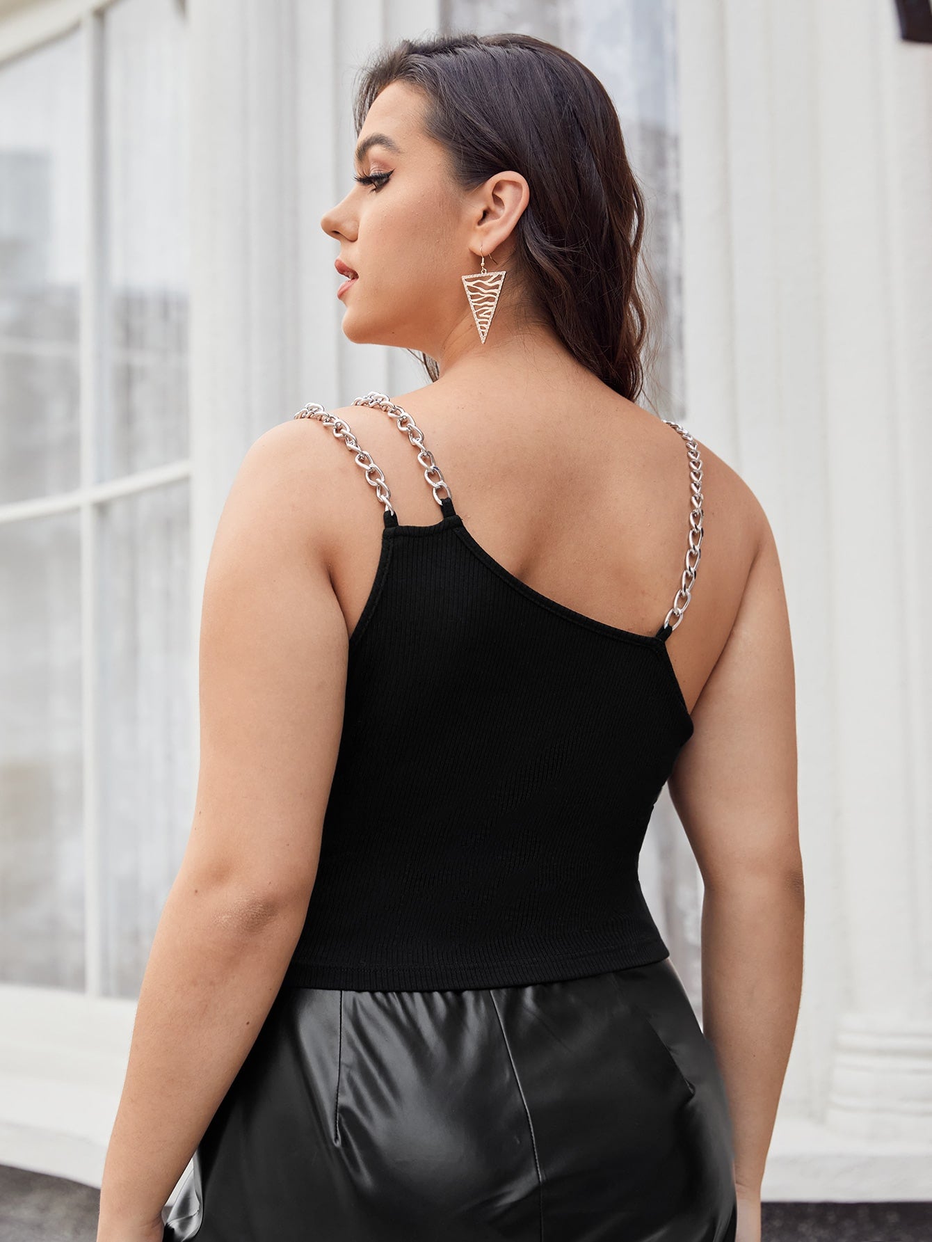 Plus Chain Detail Cami Top