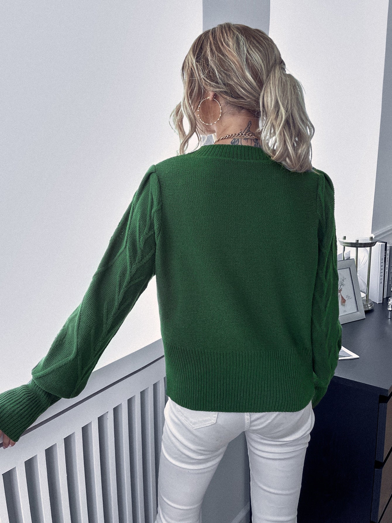 Solid Round Neck Sweater