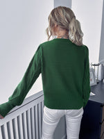 Solid Round Neck Sweater