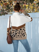 Chevron Pattern Color-block Drop Shoulder Sweater