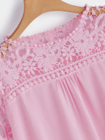 OEM Ladies Pink Plus Size Tops