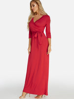 OEM Ladies Red Maxi Dresses