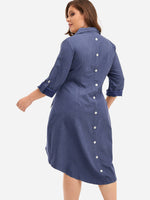 NEW FEELING Womens Navy Plus Size Dresses
