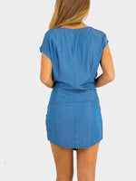 NEW FEELING Womens Blue Mini Dresses