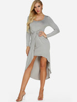 OEM ODM Womens Long Sleeve Midi Dress