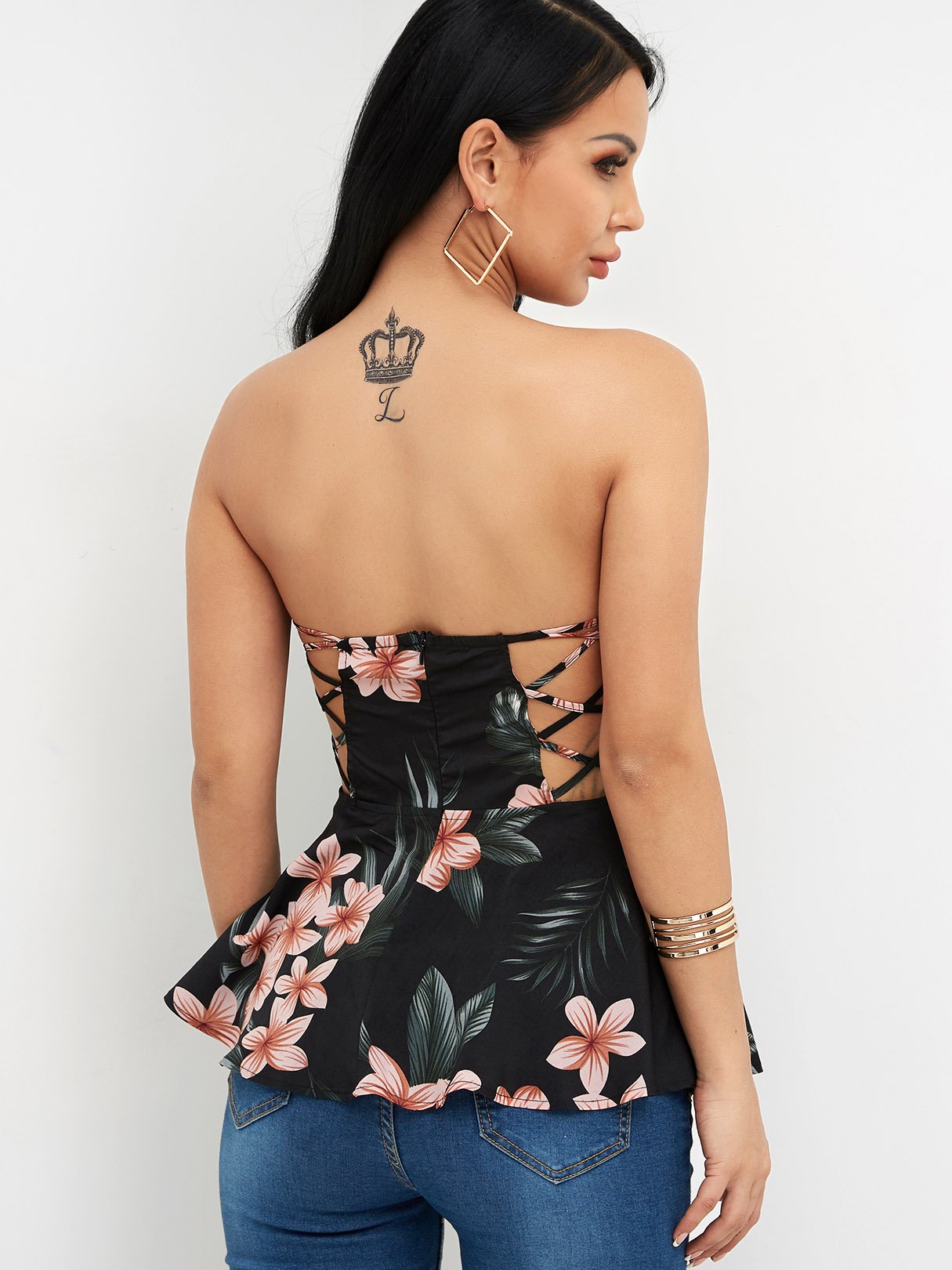 NEW FEELING Womens Black Camis