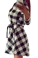 NEW FEELING Womens Black & White Casual Dresses