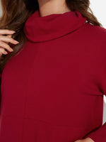 ODM Ladies Long Sleeve Midi Dress