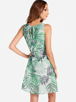 NEW FEELING Womens Green Casual Dresses