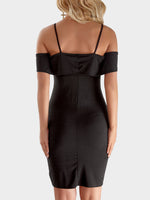 NEW FEELING Womens Black Midi Dresses