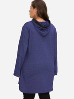 NEW FEELING Womens Blue Plus Size Tops