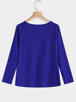 NEW FEELING Womens Blue T-Shirts