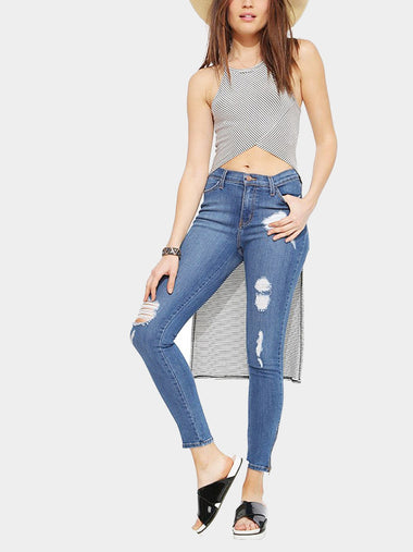 Wholesale Black & White Halter Neck Camis