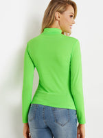 NEW FEELING Womens Green T-Shirts