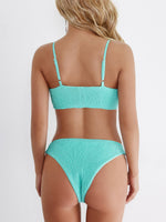 NEW FEELING Womens Blue Bikinis