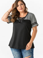 ODM Ladies Short Sleeve Plus Size Tops