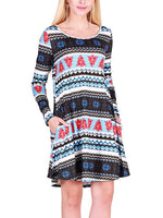 ODM Ladies Long Sleeve Casual Dresses