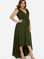 OEM Ladies Army Green Plus Size Dresses