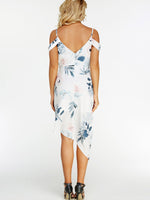 NEW FEELING Womens White Floral Dresses