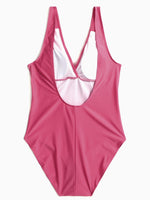 Custom Ladies V-Neck One-Pieces Swimwears