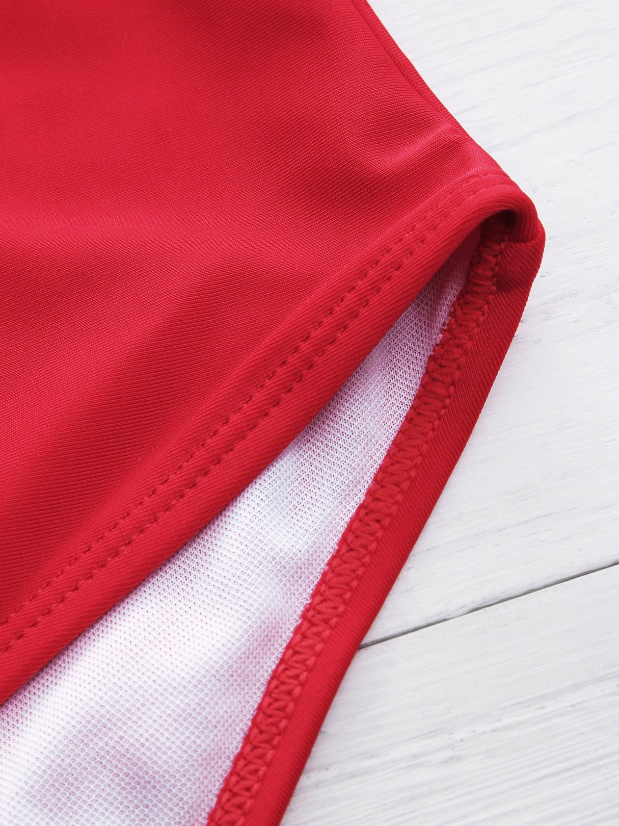 Custom Ladies Deep V Neck One-Pieces Swimwear