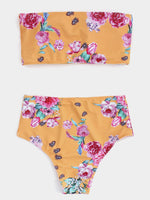 NEW FEELING Womens Yellow Bikinis
