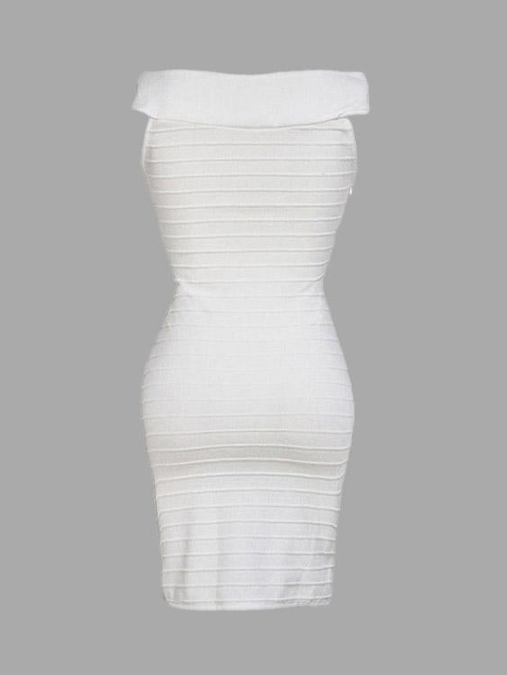 NEW FEELING Womens White Midi Dresses