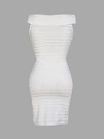 NEW FEELING Womens White Midi Dresses