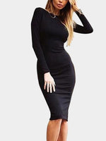 NEW FEELING Womens Black Bodycon Dresses
