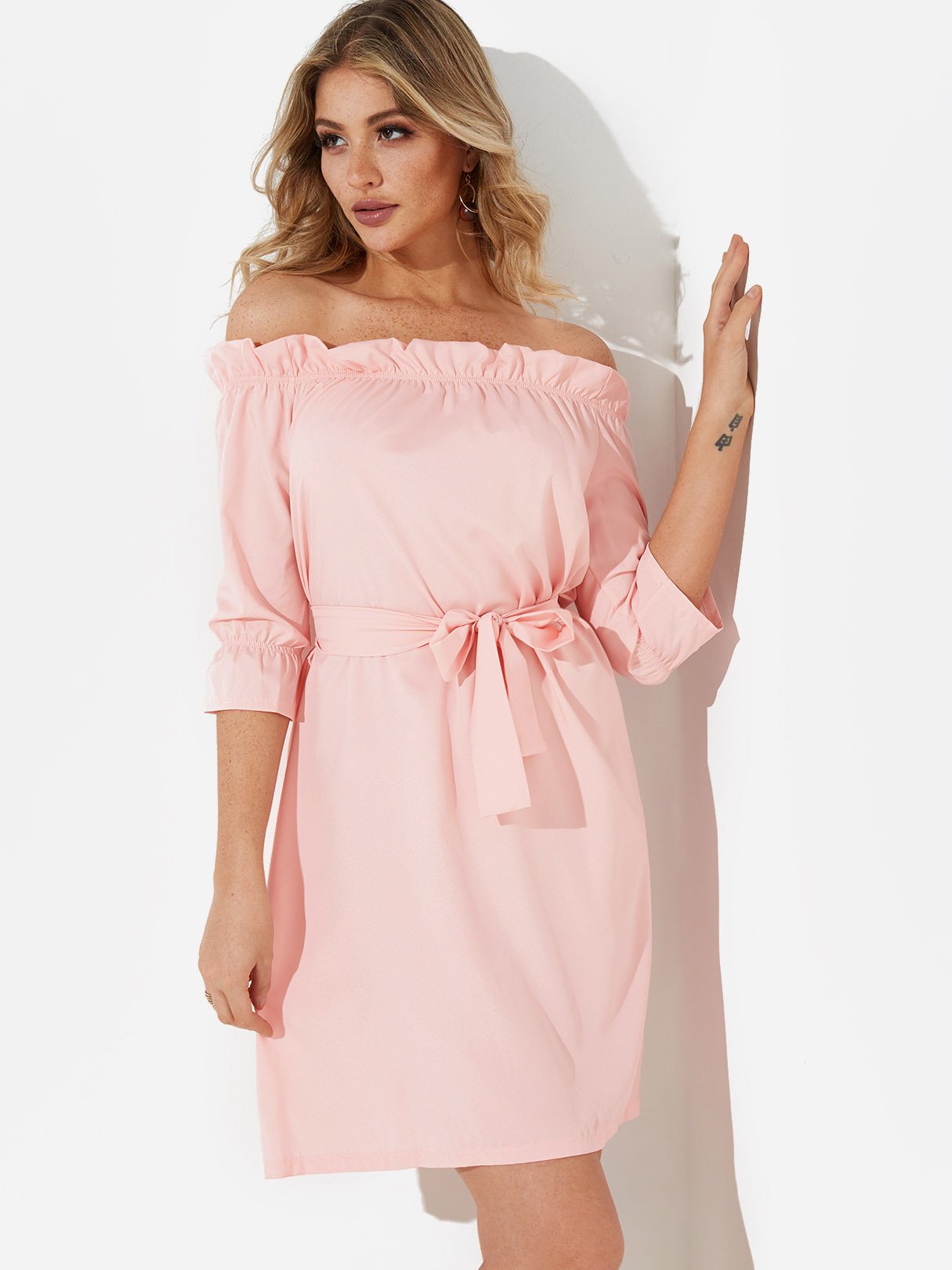 ODM Ladies 3/4 Sleeve Dresses