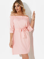 ODM Ladies 3/4 Sleeve Dresses