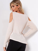 NEW FEELING Womens Beige T-Shirts