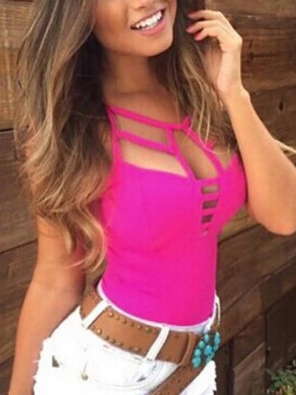 NEW FEELING Womens Rose Camis