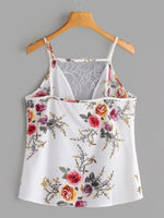 NEW FEELING Womens White Camis