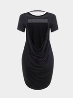 NEW FEELING Womens Black T-Shirts