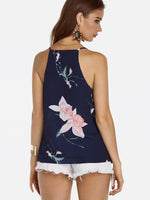 NEW FEELING Womens Navy Camis