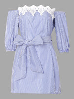 NEW FEELING Womens Blue Sexy Dresses
