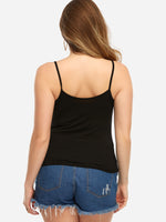 NEW FEELING Womens Black Plus Size Tops
