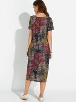 NEW FEELING Womens Red Midi Dresses