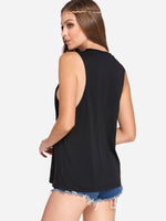 NEW FEELING Womens Black Camis