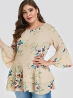OEM Ladies Khaki Plus Size Tops