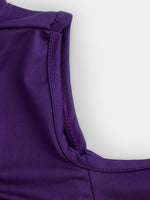 OEM Ladies Purple Plus Size Tops