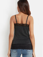 NEW FEELING Womens Black Camis