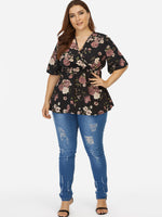 ODM Ladies Half Sleeve Plus Size Tops